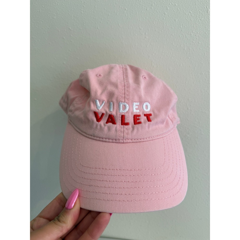 Otto Cap‎ Video Valet Pink Embroidered Baseball Hat Adjustable Dad Cap 18-772